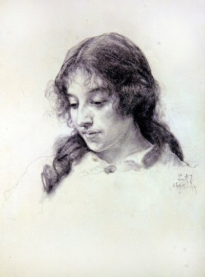 ミス・レイヴン・ヒルの肖像研究 作： Lawrence Alma Tadema