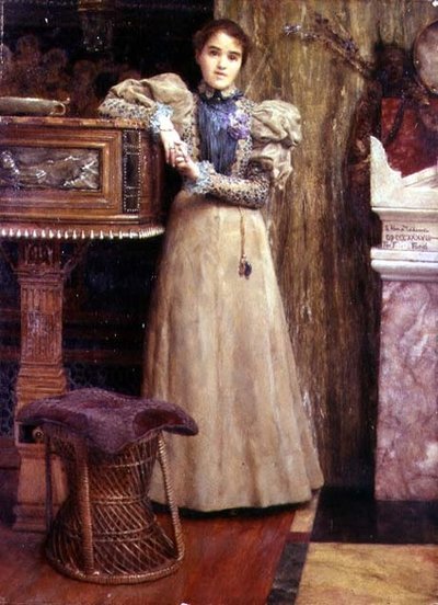 エドワード・オンスロー・フォードの娘、クロシルデ・イーニッドの肖像 作： Lawrence Alma Tadema