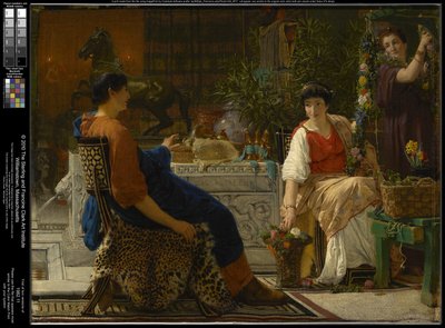 祝祭の準備（花冠） 作： Lawrence Alma-Tadema