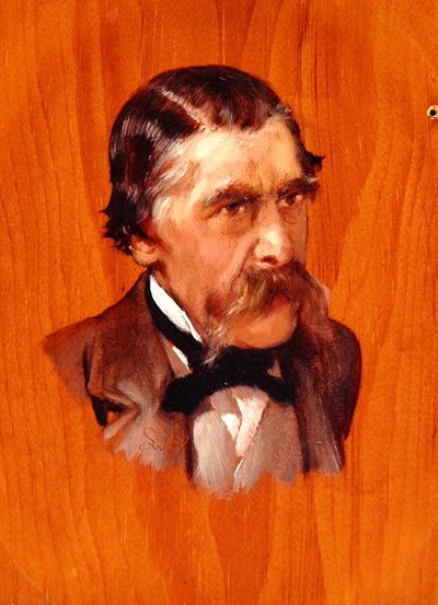 ヘンリー・トンプソン卿（男爵、FRCS）1878年頃（パネルに油彩 作： Lawrence Alma Tadema