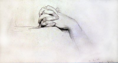 手の研究 - ミス・グールド 作： Lawrence Alma Tadema