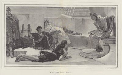 ホーマーからの読書 作： Lawrence Alma Tadema