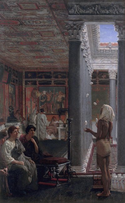 曲芸師 作： Lawrence Alma-Tadema