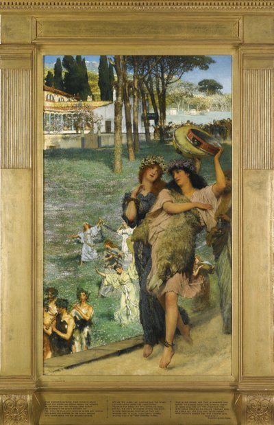 セレス神殿への道の春祭り 作： Lawrence Alma Tadema