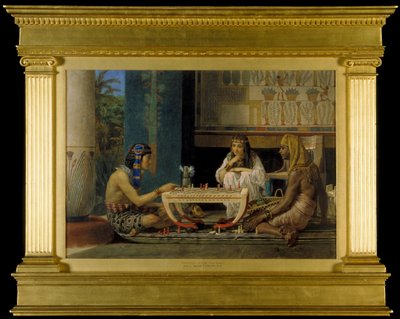 エジプトのチェス選手、1865 作： Lawrence Alma Tadema