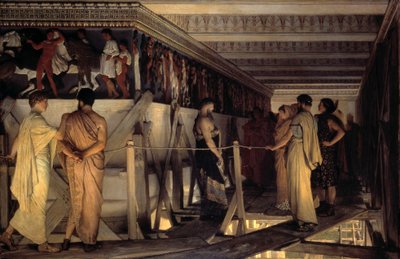 フェイディアスとパルテノン神殿のフリーズ 作： Lawrence Alma-Tadema