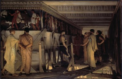 ファイディアスとパルテノン神殿のフリーズ、アテネ、1868 作： Lawrence Alma Tadema