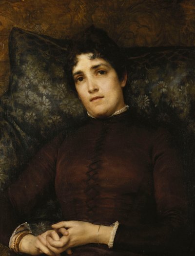 フランクD.ミレー夫人の肖像、1886年 作： Lawrence Alma Tadema