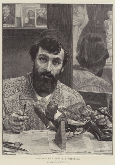 GB Amendola氏の肖像 作： Lawrence Alma Tadema