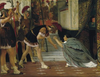 1867年のクラウディウス皇帝の宣言 作： Lawrence Alma Tadema