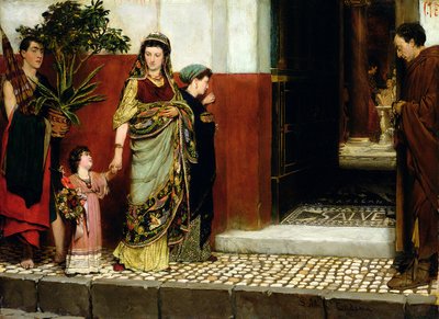 市場からの帰り 作： Lawrence Alma Tadema