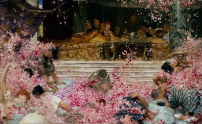 ヘリオガバルスのバラの習作、1888年頃（キャンバスに油彩） 作： Lawrence Alma Tadema