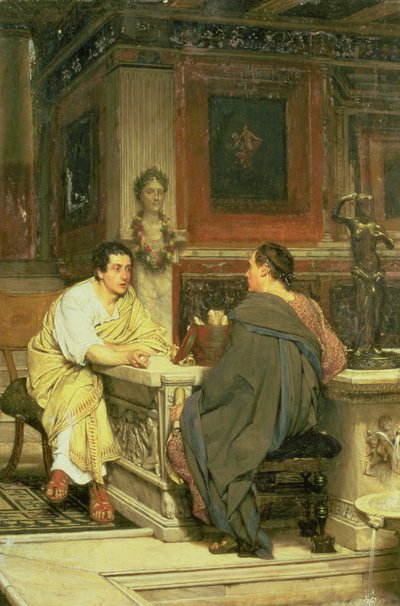 言説;チャット 作： Lawrence Alma Tadema