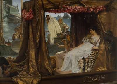 アンソニーとクレオパトラの出会い 作： Lawrence Alma Tadema