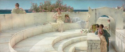 青いイオニアの天候の屋根の下、1901 作： Lawrence Alma Tadema