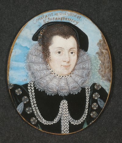 マーガレット・クリフォード（c.1560-1616）カンバーランド伯爵夫人 作： Lawrence Hilliard