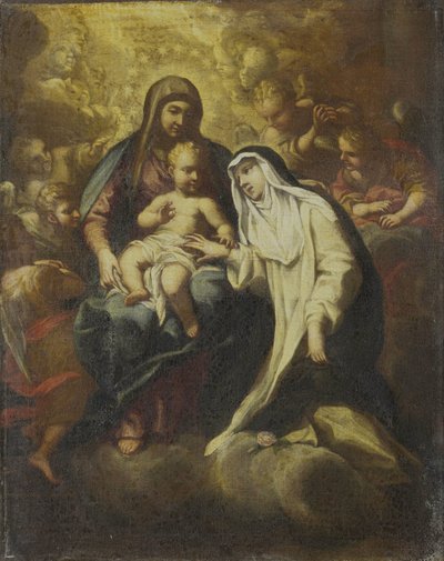 リマの聖ローズの神秘的な結婚 作： Lazzaro Baldi (attributed to)
