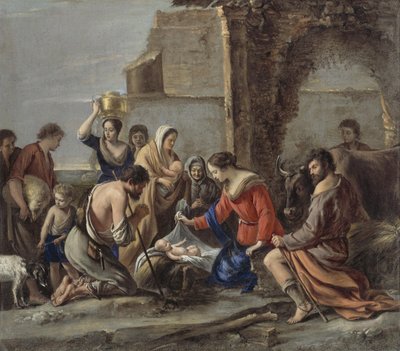 ル・ナン - 羊飼いの礼拝 1644年 作： Le Nain Brothers