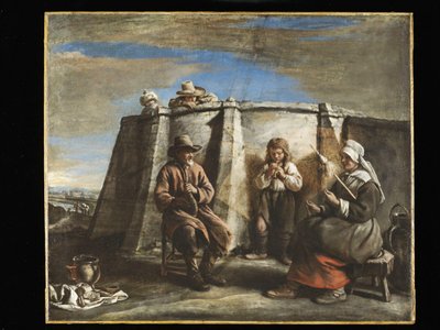 ル・ナン - フラジオレット奏者、1640年代 作： Le Nain Brothers