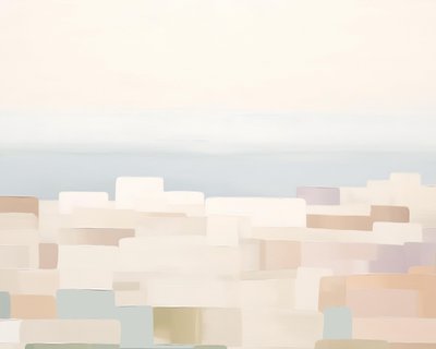 オーシャンブロック、2023年頃（ミクストメディア） 作： Leah Straatsma