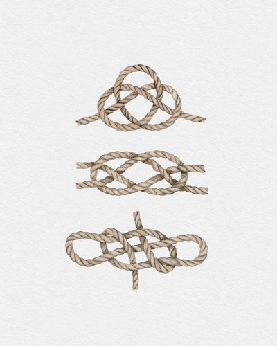 Sailor Knots, c.2019 (ミクストメディア) 作： Leah Straatsma