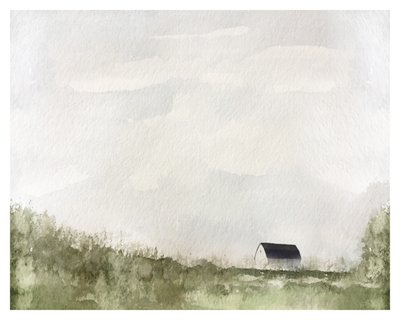 White Barn, c.2019 (ミクストメディア) 作： Leah Straatsma