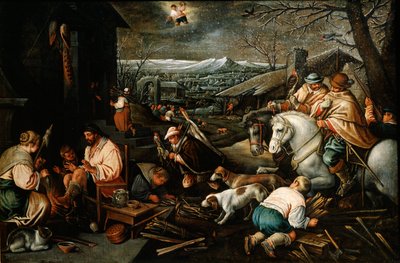 シリーズの1月、シーズン、16世紀後半または17世紀初頭 作： Leandro Bassano