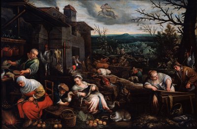 シリーズ「シーズン」の11月、16世紀後半または17世紀初頭 作： Leandro Bassano