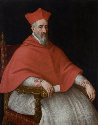枢機卿ジョバンニドルフィンの肖像1545-1622 作： Leandro Bassano