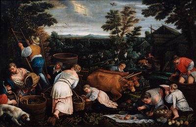 シリーズからの9月、シーズン、16世紀後半または17世紀初頭 作： Leandro Bassano