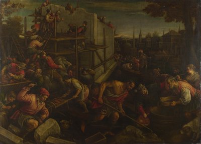 バベルの塔、ca。 1600 作： Leandro Bassano
