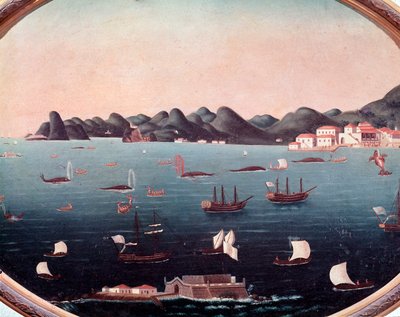 ブラジル・グアナバラ湾の捕鯨 レアンドロ・ジョアキム（1738-1798）の水彩画 18世紀 リオデジャネイロ国立歴史博物館所蔵 作： Leandro Joachim