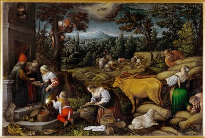 6月（キャンバスに絵画） 作： Leandro da Ponte Bassano