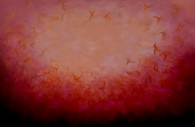 火の鳥、2024年（キャンバスに油彩） 作： Lee Campbell