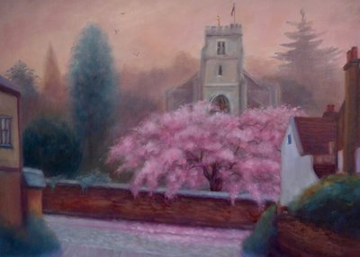 St Marys Spring、2019、（リネンに油彩） 作： Lee Campbell