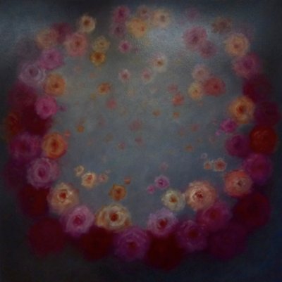 ローズへのオマージュ、2024年（キャンバスに油彩） 作： Lee Campbell
