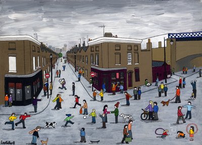 Roupell Street、2015年（キャンバスにアクリルとインク） 作： Lee Sellers
