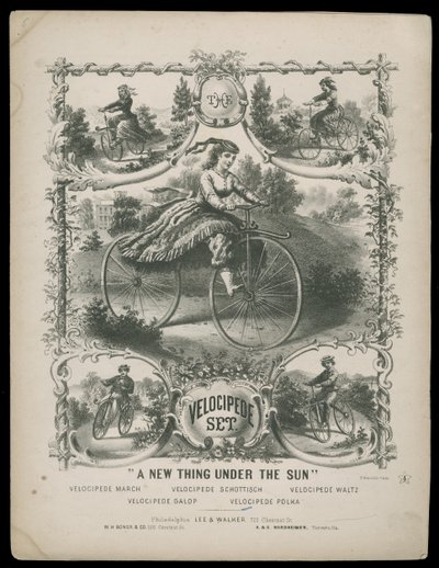 ベロシペードセット 1770-1959年頃（版画） 作： Lee & Walker