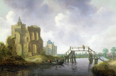 ハーレムの外のHeemstedeの橋 作： Leendert or Leonard Knijff