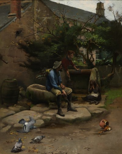 割れた壺 1895年頃（キャンバスに油彩） 作： Leghe Suthers