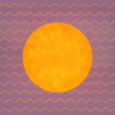 夏の日の出、2022年（キャンバスにアクリル） 作： Leigh Glover