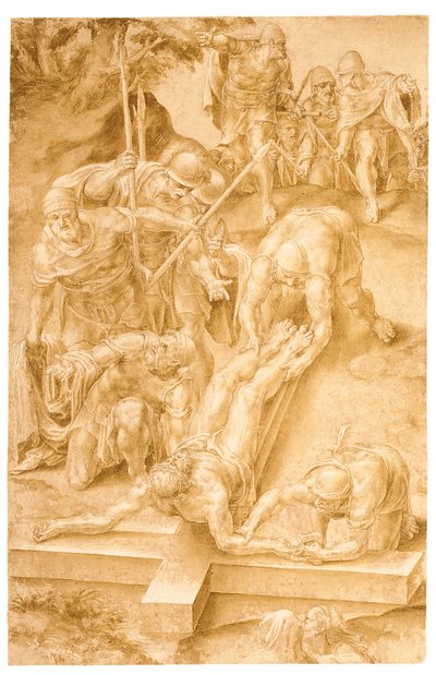 キリストは十字架に釘付け 作： Lelio Orsi da Novellara
