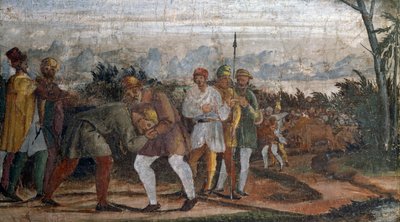 放蕩息子の生涯のシーン、サークル オブ レリオ オルシ (1511-1587)、ロッカ ディ ノヴェッラーラ、エミリア ロマーニャ、イタリア 作： Lelio Orsi da Novellara