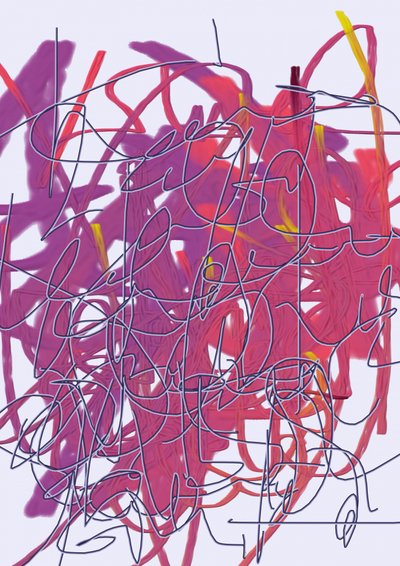 絡み合う色のエネルギー 作： 