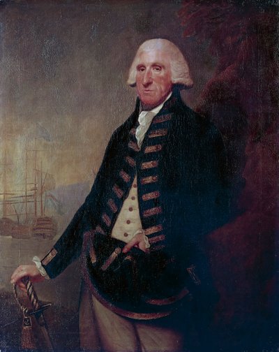 フッド子爵サミュエル・フッド卿の肖像（バトリー 作： Lemuel Francis Abbott