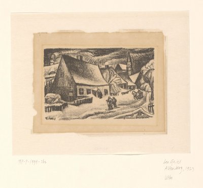 Altenberg (Ertsgebergte) (オブジェクトの元のタイトル) 作： Leo Gestel (signed by artist)