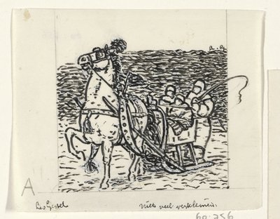 馬そり 作： Leo Gestel (signed by artist)