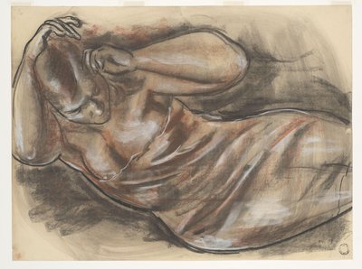 リクライニングヌード（原題） 作： Leo Gestel (signed by artist)