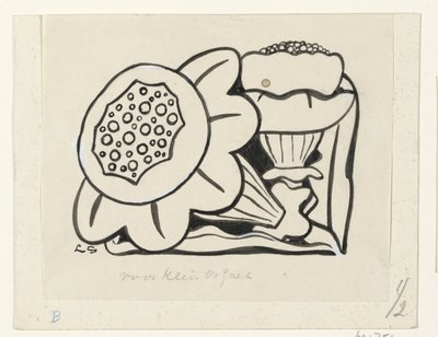 2 つの花 作： Leo Gestel (signed by artist)