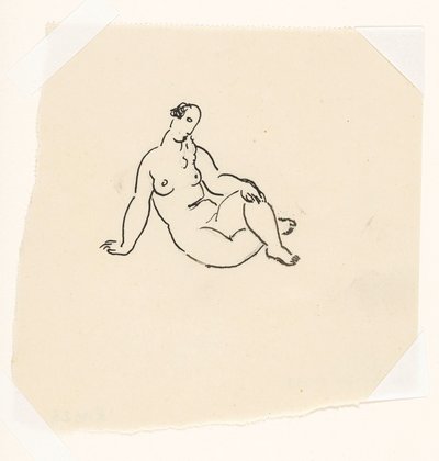 入浴者（スケッチ） 作： Leo Gestel